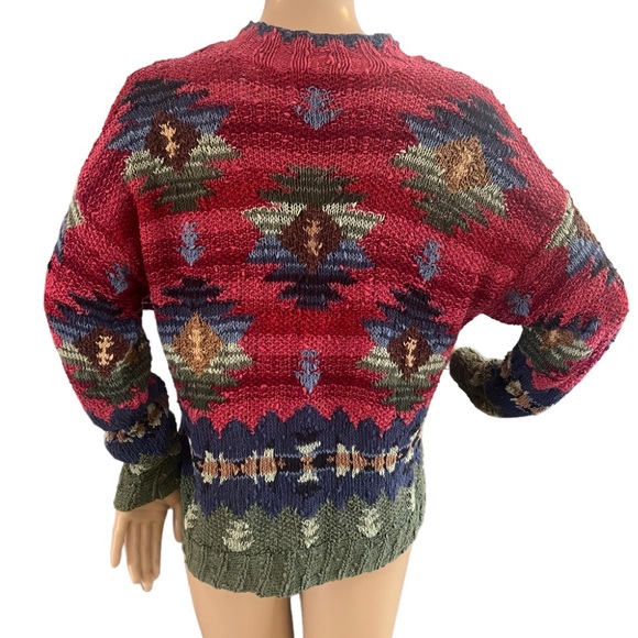Robert Scott Knitted By Hand Pullover Open Knit Sweater - Picture 3 of 4